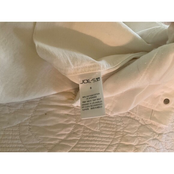 NWT Joes Jeans White Jean Jacket Raw Hem  Jean Size S - Picture 8 of 8